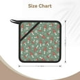 thumbnail image 3 of Sikiie Retro Hippie Groovy Mushroom Pot Holders Kitchen Insulation Mats Heat Resistant Pot-Holder Oven Anti-Scald Pads for Cooking Baking, 7.1*7.1inch, 3 of 8