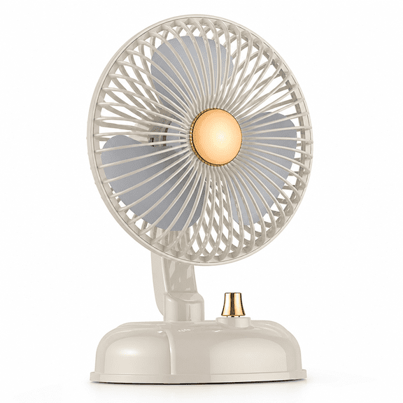 MONTERA Oscillating Vintage Fan, Metal Retro Table Top Fan, Adjustable Head Tilt, Quiet 4 Speeds Plug-In Desk Fan for Bedroom Home Office & Kitchen