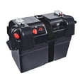 thumbnail image 4 of Contenedor de soporte de caja de batería con correa, organizador de portador de batería impermeable para Motor de al aire libre automotriz RV, 4 of 8