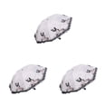 thumbnail image 1 of relayinert Elegant Lace Side Umbrella Dual And Stylish Exquisite Butterflies Pattern white 3Set, 1 of 6