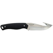 Schrade Exertion Gut Hook Fixed Blade Knife, 4in, AUS-10 Steel, Drop Point/Gut H