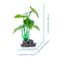 thumbnail image 3 of Aurgiarme Realistic Plant Fishtanks Decoration Artificial Green Plant with Resin Base for Home Use Aquariums Landscaping Accessory, 3 of 8