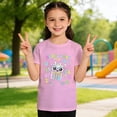 thumbnail image 4 of BOOMNY Toddler Baby Girls Tshirts Short Sleeve T Shirts for Girls Casual Graphic Breathable Loose Fit Cozy Childrens Athletic Tees, 4 of 6
