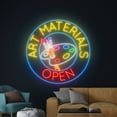 thumbnail image 3 of Handmadetneonsign Open Art Materials Neon Sign, Art Materials Wall Art Decor, Work Shop Wall Decor, 3 of 5