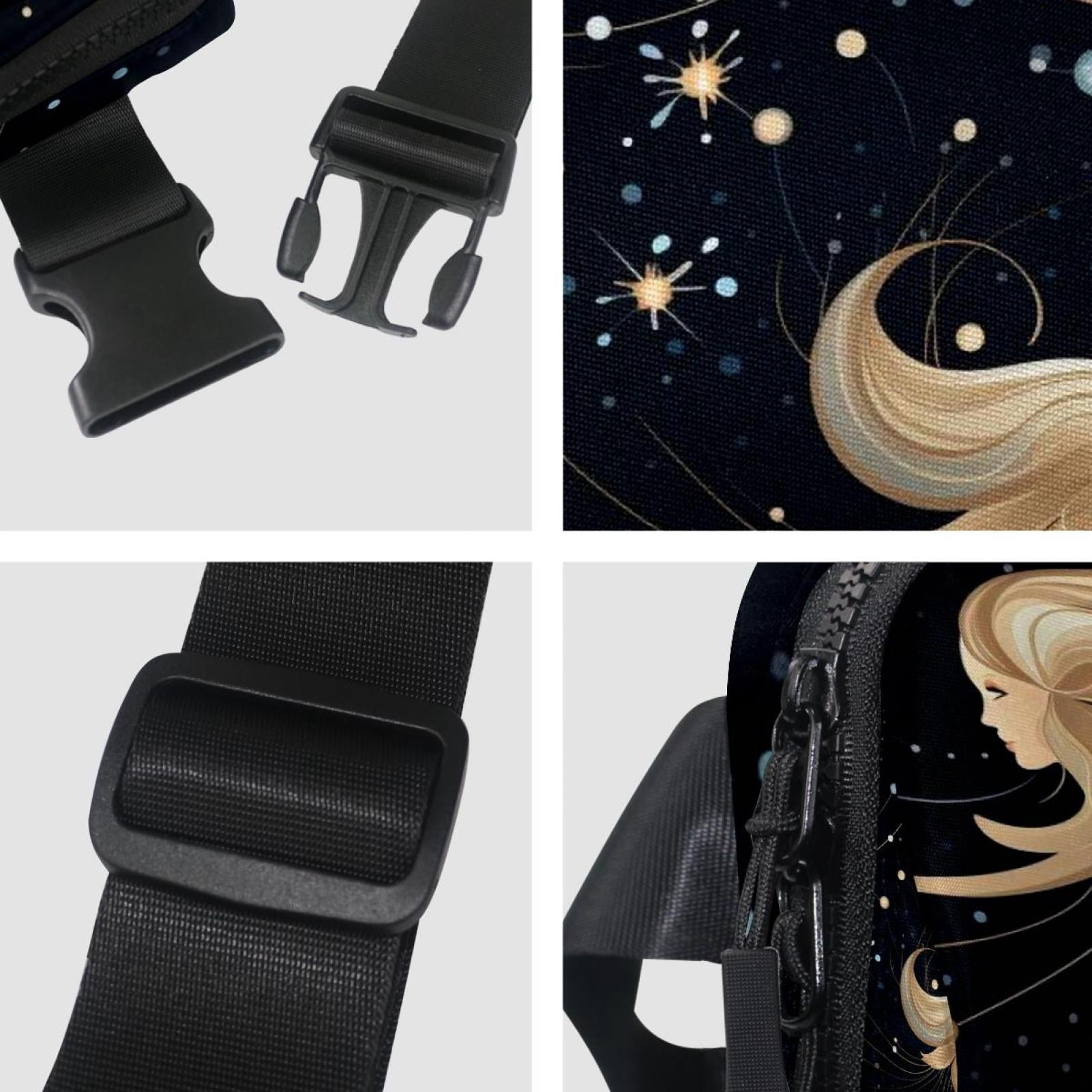 Virgo Lightweight Adjustable Running Belt Bag Fanny Pack Waist Pack with Extension Strap Unisex