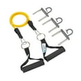 thumbnail image 3 of 3 bandas de resistencia con anclajes de pared y asa para entrenamiento pesado. Banda amarilla, 3 of 9