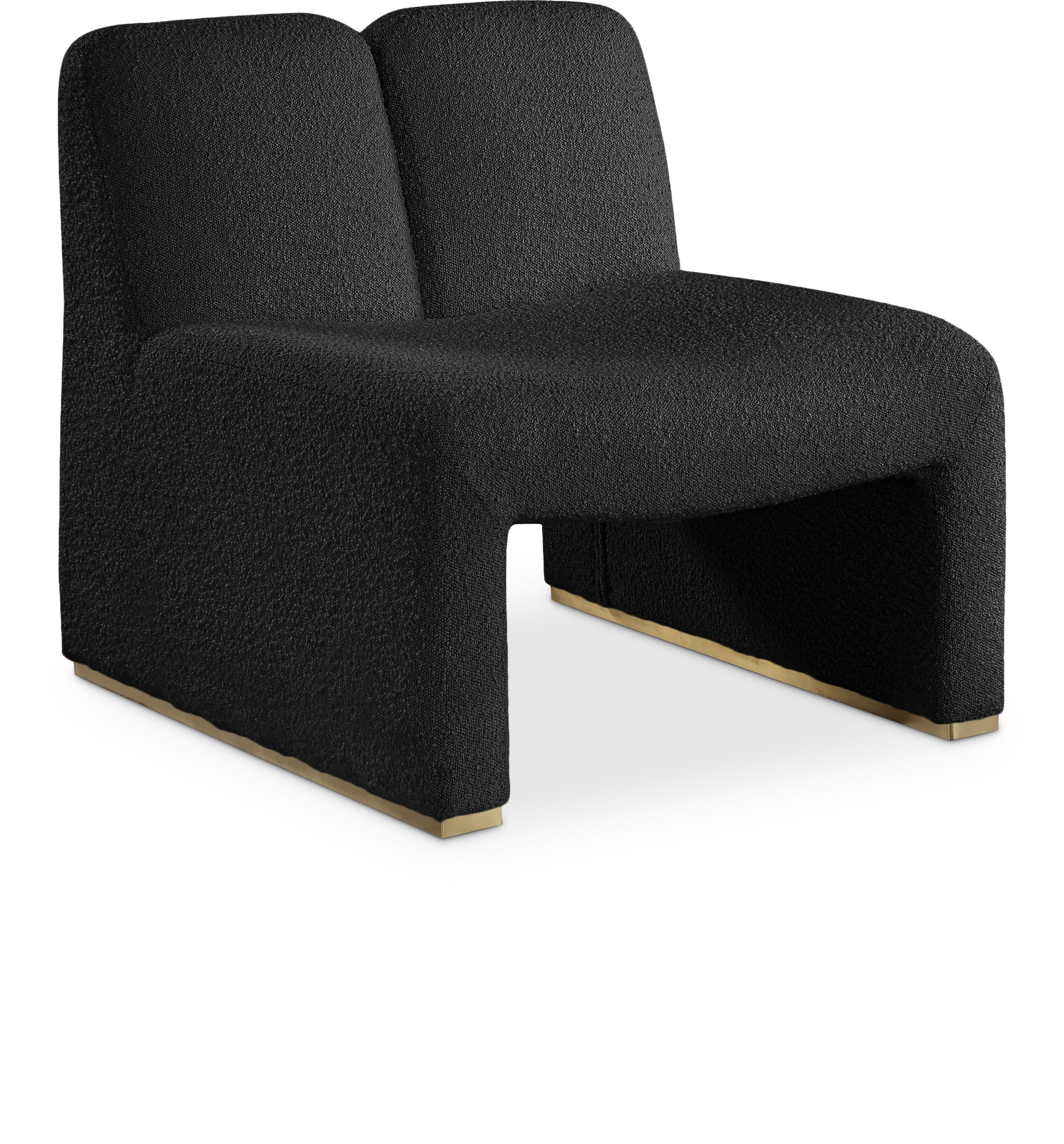 Meridian Furniture Alta Black Boucle Fabric Accent Chair - Walmart.com