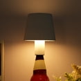 thumbnail image 2 of Tricolor LED Rechargeable Round Table Lamp - Adjustable 1500-6500K Warm, Neutral, and White Light - Touch Control with 4000mAh Battery - Modern Portable Design in White, 2 of 7