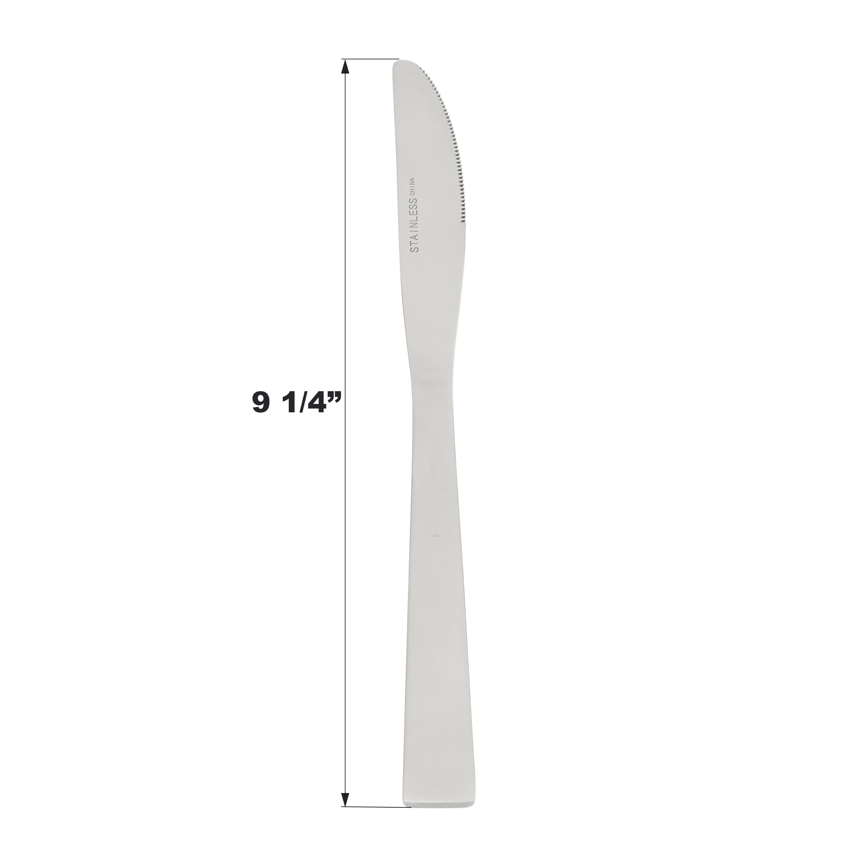 (3 pack) Mainstays Chiazza Stainless Steel 9" Adult Dinner Knife, Set of 3
