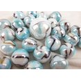 thumbnail image 5 of Big Game toys~25 Glass Marbles White Tiger White/Blue/Black Swirl Classic Style Game Pack (24 Player, 1 Shooter) Decor/Vase Filler/Aquarium, 5 of 6