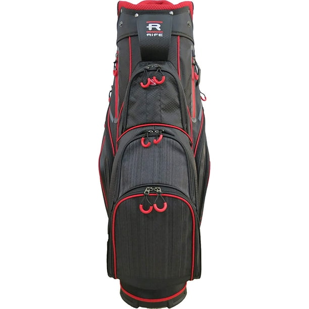 Warrior Custom Golf 14 Divider Bag 7 Zipup w Strap