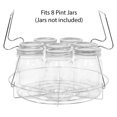 thumbnail image 2 of Canning Rack,Canning Jar Rack,Steamer Rack for Water Bath Canning or Pressure Canning,Fit for Kinds of Jars-Silver, 2 of 6