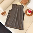 thumbnail image 4 of Faraee Débardeurs pour Garçons Athlétiques Sans Manches à Col Rond T-Shirts Enfants Été T-Shirt Basique pour Entraînement Extérieur Décontracté Marche Course 3T 4T 5T 6T 3-14 Ans Gris Foncé, 4 of 6
