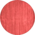 thumbnail image 1 of Ahgly Company Indoor Round Abstract Red Contemporary Area Rugs, 5' Round, 1 of 4