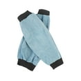 thumbnail image 4 of Dualoai 2 Pieces PU Leather Welding Sleeves Welding Arm Guard for Industrial Camping Blue, 4 of 9