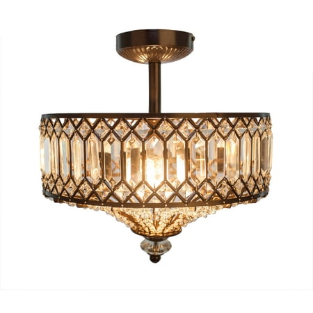 

River of Goods Bejeweled 2-Light Semi-Flush Mount Ceiling Light