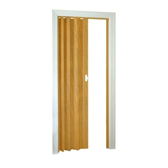 Homestyle Royale PVC Accordion Folding Door Fits 36"w x 80"h White Ash
