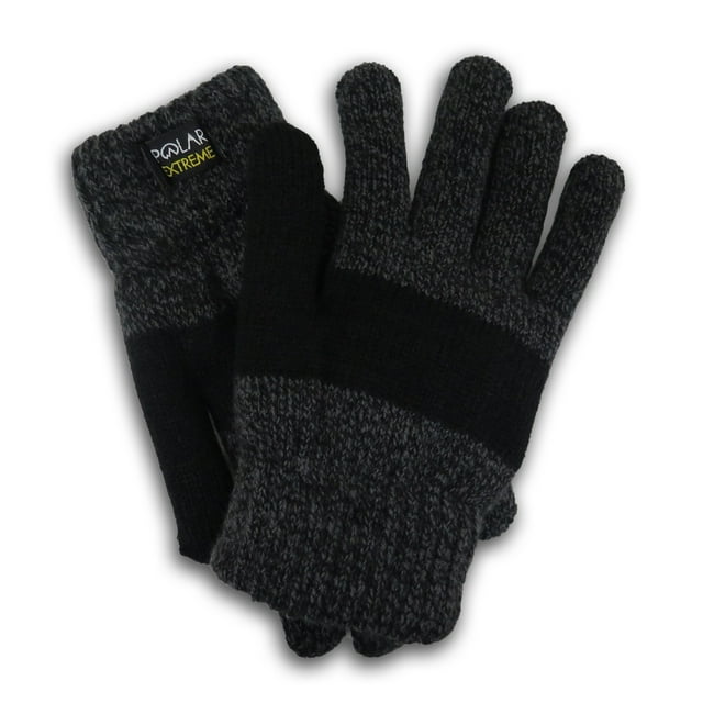 Polar Extreme Guantes de Invierno con Aislamiento Térmico para Mujer, Negro, S/M
