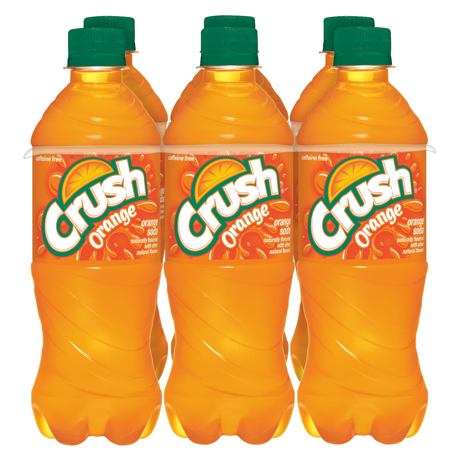 Crush Orange Soda Pop 16 Fl Oz 6 Pack Bottles Walmart Com