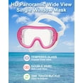 thumbnail image 4 of Reef Tourer Youth Single-Window Mask & Snorkel Set for Kids Ages 4-9, Clear Pink, 4 of 7
