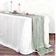 thumbnail image 4 of PolkaHome 1 piece Cheesecloth Table Runner - Cotton Cheesecloth Tablecloth -, 4 of 5