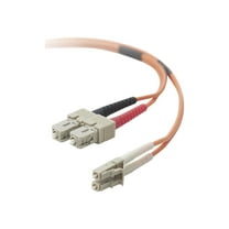 Belkin - Patch cable - LC/PC multi-mode (M) to SC/PC multi-mode (M) - 3 m - fiber optic - 62.5 / 125 micron - orange