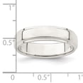 thumbnail image 2 of 925 Sterling Silver Polished Flat Band 5mm-Flat With Step Edge Size 6-Band Ring -  Jewelry Gift for Mom, 2 of 2