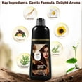 thumbnail image 6 of AngeRose Hair Color Shampoo Chestnut Brown - 30 Mins No Bleach hair dye, Covers Gray, 6 of 8