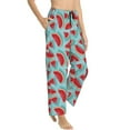 thumbnail image 2 of Xecao Watermelon Women's Straight Lounge Pajama Pants: The Epitome of Relaxed Sleepwear, 2 of 9