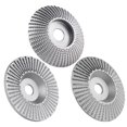 thumbnail image 1 of 3-piece Set Of Grinding Wheels For Grinding Angle-carved Wood HU4588, 1 of 2