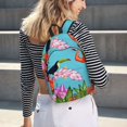 thumbnail image 6 of Yiaed Tropical Jungle Flamingo Print Backpack, Premium Laptop Backpack, Travel Backpack for Women, Lightweight Backpacks, Comfortable Back Pack-Small, 6 of 7
