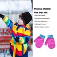 thumbnail image 3 of Qarigey 1 par de manoplas para niños al aire libre, calentador de manos de estilo Simple, cubierta para calentar las manos de Color sólido, manoplas guantes y mitones Azul lago/Rojo rosa Qarigey AP009861-04, 3 of 6