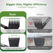 Walensee 64inch Weed Puller Tool with 7-Tines Weed Rake for Gardening, Uprooting Weeding Pull for Yard, Lawn, Patio and Garden