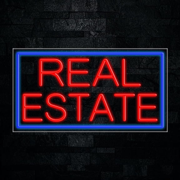 Real Estate-LED Neon Sign 33"L x 18"H #31112