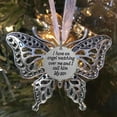 thumbnail image 1 of Creative Hollow Carving Exquisite Butterfly Memorial Family Pendant Christmas Tree Decoration Car Rearview Mirror Pendant, 1 of 2