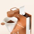 thumbnail image 2 of Cafetera eléctrica Cafetera con papel de filtro desmontable para biblioteca de oficina en casa (enchufe estadounidense marrón), 2 of 9