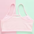 thumbnail image 5 of Jamicy Cotton Seamless Underwear for Girls for 7-9 Years Young Girls Solid Color Soft Comfortable Girls' Lined Training Bra Cotton Cami Adjustable Straps, 5 of 7