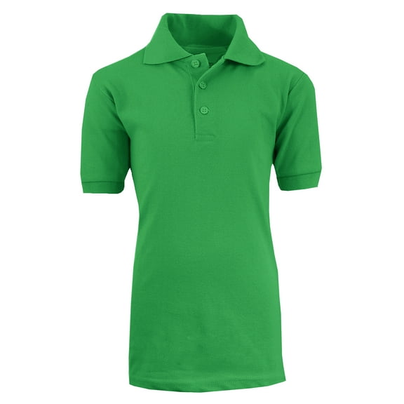 Boy's Short Sleeve School Uniform Pique Polo Shirts (Big Boys Size 8-20)