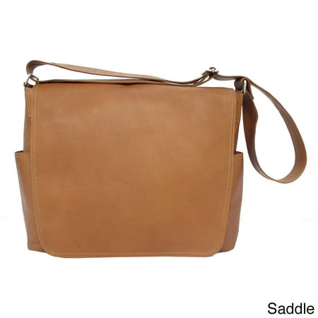 Piel Leather Side Zip Backpack - Piel Leather Urban Messenger Bag