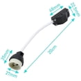thumbnail image 2 of CHAO 8 portalámparas de cerámica GU10 con conector de cable 2A 250V Adaptador de base de portalámparas GU10 con cables aislados para lámparas LED GU10 CFLS Halo Como se muestra Como se muestra, 2 of 5