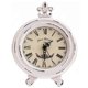 thumbnail image 2 of Vintage Table Clock Wood Small White Desk Clock Silent No Ticking Battery Operated Rustic Farmhouse Decor Retro Clock, 2 of 5