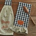 thumbnail image 2 of Park Designs Autumn Checkerboard Decorative Dishtowel Set of 2, 2 of 4