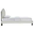 thumbnail image 3 of Modway Daisy Performance Velvet Twin Platform Bed in Light Gray, 3 of 9