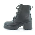thumbnail image 2 of Madden Girl Womens TALENT Faux Leather Lugged Sole Combat & Lace-Up Boots, 2 of 8