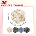 thumbnail image 2 of Juego de Contadores de Dados Mágicos de 24 Piezas, Set de Dados de Token D6 de Acrílico, 4 Estilos, 2 of 6