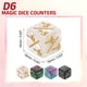 thumbnail image 2 of Juego de Contadores de Dados Mágicos de 24 Piezas, Set de Dados de Token D6 de Acrílico, 4 Estilos, 2 of 6