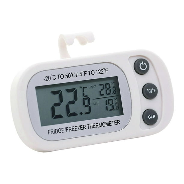 Temperatura del congelador interior y exterior / degreeF Monitor de temperatura Congelador Cafeterías Blanco