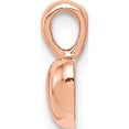 thumbnail image 2 of 14K Rose Gold Polished Domed Heart Charm (14.7 X 7.25) Made In United States m2076r, 2 of 5
