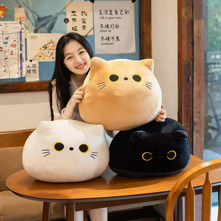 Homgreen Black Cat Plush Toy Black Cat Pillow Soft Plush Doll Cat Plushie Cat Pillow Stuffed Animal Soft Plush Pillow Baby Plush Toys Cat Shape Design Sofa Pillow Decoration Doll Walmart