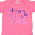thumbnail image 4 of Inktastic Purple Happy Birthday Mommy Boys or Girls Baby Bodysuit, 4 of 5